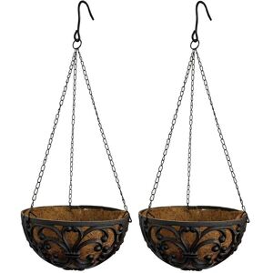 Selections - Cast Iron Garden Hanging Basket Planter - Planters Selections - Cast Iron Garden Hanging Basket Planter - Planters