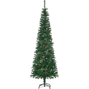 HOMCOM 6.5FT Pencil Artificial Christmas Tree - Christmas Tree HOMCOM 6.5FT Pencil Artificial Christmas Tree - Christmas Tree