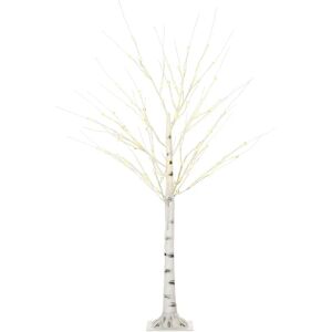HOMCOM White Birch Tree 5ft with 96 LED Lights - Indoor/Outdoor HOMCOM White Birch Tree 5ft with 96 LED Lights - Indoor/Outdoor