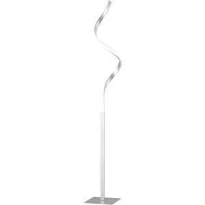 HOMCOM Modern Spiral Floor Lamp - Dimmable, Living Room, Silver HOMCOM Modern Spiral Floor Lamp - Dimmable, Living Room, Silver
