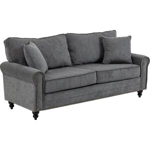HOMCOM Fabric Sofa 2 Seater Grey - Sofa HOMCOM Fabric Sofa 2 Seater Grey - Sofa