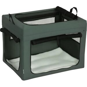 PawHut 69cm Small Dog Carrier with Cushion - Grey PawHut 69cm Small Dog Carrier with Cushion - Grey