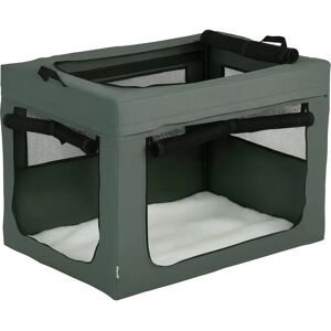 PawHut Grey 90cm Foldable Pet Carrier with Cushion - Large Dogs PawHut Grey 90cm Foldable Pet Carrier with Cushion - Large Dogs