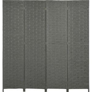 HOMCOM Grey 4 Panel Folding Room Divider - Privacy Screen Wall Panel HOMCOM Grey 4 Panel Folding Room Divider - Privacy Screen Wall Panel