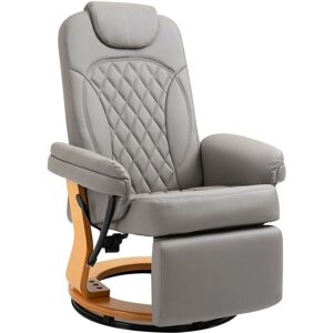 HOMCOM Model - Grey Recliner with Footrest - Recliner lounge chair HOMCOM Model - Grey Recliner with Footrest - Recliner lounge chair