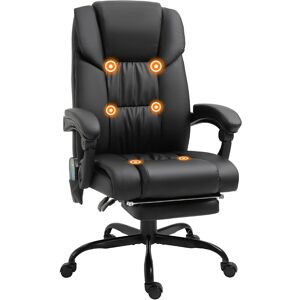 Vinsetto Office Chair with 6 Vibration Points - Black Vinsetto Office Chair with 6 Vibration Points - Black