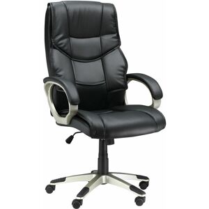 HOMCOM Black Executive Office Desk Chair - Office Chair HOMCOM Black Executive Office Desk Chair - Office Chair