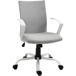 Vinsetto Light Grey Adjustable Office Chair - Office Desk Swivel Seat Vinsetto Light Grey Adjustable Office Chair - Office Desk Swivel Seat