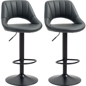 HOMCOM Adjustable Swivel PU Leather Barstools Set of 2 - Counter Chairs HOMCOM Adjustable Swivel PU Leather Barstools Set of 2 - Counter Chairs