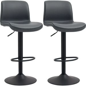 HOMCOM Retro Barstools Set of 2 - Vintage Style - Adjustable Height HOMCOM Retro Barstools Set of 2 - Vintage Style - Adjustable Height