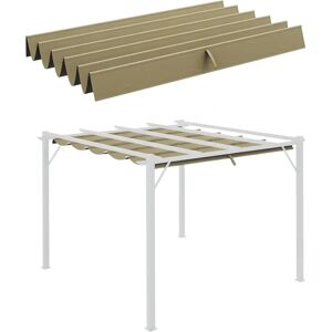 Outsunny Pergola Shade Cover Tan - Pergola Shade Cover Outsunny Pergola Shade Cover Tan - Pergola Shade Cover