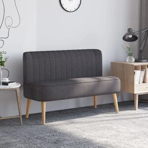 HOMCOM Dark Grey Linen Double Sofa - 2 Seater Compact Couch HOMCOM Dark Grey Linen Double Sofa - 2 Seater Compact Couch