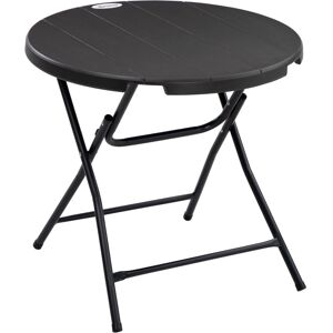Outsunny Outdoor Garden Table - Foldable 80x80cm - Dark Grey - Garden Table Outsunny Outdoor Garden Table - Foldable 80x80cm - Dark Grey - Garden Table