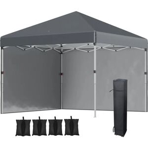 Outsunny 3 x 3m Pop Up Gazebo with Sides - Garden Shelter Outsunny 3 x 3m Pop Up Gazebo with Sides - Garden Shelter