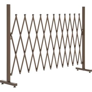 Outsunny Dark Brown Aluminum Fence Panel - Garden Screen Outsunny Dark Brown Aluminum Fence Panel - Garden Screen