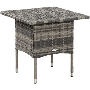 Outsunny Rattan Side Table - Modern Garden Coffee Table Outsunny Rattan Side Table - Modern Garden Coffee Table