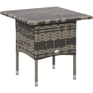 Outsunny Rattan Side Table - Modern Garden Coffee Table Outsunny Rattan Side Table - Modern Garden Coffee Table