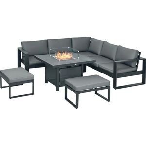 Outsunny Aluminium Garden Furniture Set - Grey Outsunny Aluminium Garden Furniture Set - Grey