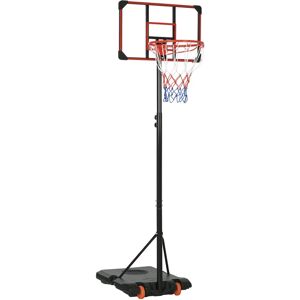 SPORTNOW Kids Adjustable Basketball Hoop - Steel, 1.8-2m, Black - Basketball Hoop SPORTNOW Kids Adjustable Basketball Hoop - Steel, 1.8-2m, Black - Basketball Hoop