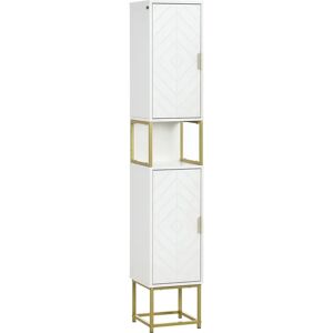 Kleankin White Tall Bathroom Storage Cabinet - Bathroom Storage Cabinet Kleankin White Tall Bathroom Storage Cabinet - Bathroom Storage Cabinet
