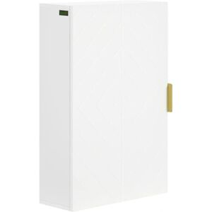 Kleankin White Wall Mounted Bathroom Cabinet - Bathroom Storage Kleankin White Wall Mounted Bathroom Cabinet - Bathroom Storage