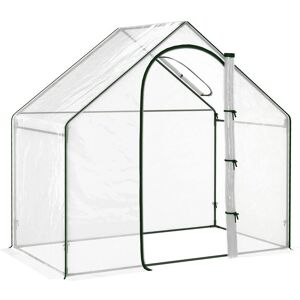 Outsunny Greenhouse Steel Frame PVC 180x100x168CM - Green Outsunny Greenhouse Steel Frame PVC 180x100x168CM - Green