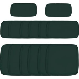 Outsunny Garden Rattan Sofa Cushion Cover - Dark Green, Grey, 14 pcs Outsunny Garden Rattan Sofa Cushion Cover - Dark Green, Grey, 14 pcs