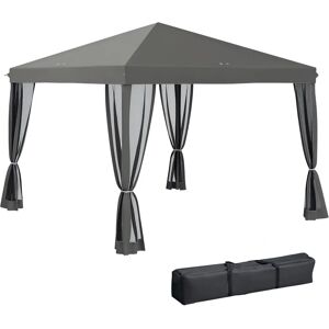 Outsunny Garden Tent - 3x3m Pop Up Gazebo with Mesh Sides Outsunny Garden Tent - 3x3m Pop Up Gazebo with Mesh Sides