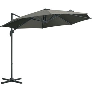 Outsunny Roma 3x3m Cantilever Garden Umbrella - Grey Outsunny Roma 3x3m Cantilever Garden Umbrella - Grey