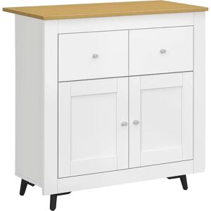 HOMCOM White Modern Kitchen Sideboard - Sideboard Cabinet HOMCOM White Modern Kitchen Sideboard - Sideboard Cabinet