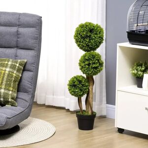 Homcom Artificial Boxwood Tree - 90cm Indoor Outdoor Homcom Artificial Boxwood Tree - 90cm Indoor Outdoor