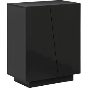 HOMCOM Black Storage Cabinet - Modern High Gloss Design HOMCOM Black Storage Cabinet - Modern High Gloss Design