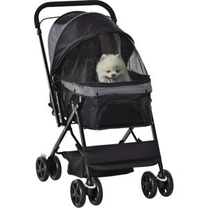 PawHut Pet Stroller Black - Foldable Travel Dog Cat Carrier PawHut Pet Stroller Black - Foldable Travel Dog Cat Carrier