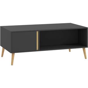 HOMCOM Grey Rectangular Coffee Table with Storage HOMCOM Grey Rectangular Coffee Table with Storage