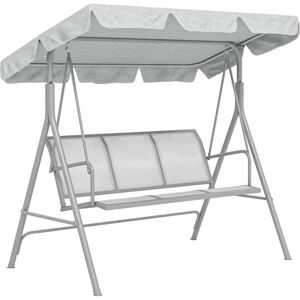 Outsunny - Swing Chair - Grey - 3 Seater - Garden Swing Chair Outsunny - Swing Chair - Grey - 3 Seater - Garden Swing Chair