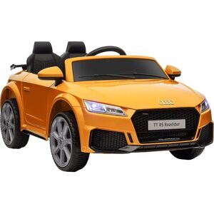 HOMCOM Kids Licensed Audi TT RS Ride-On Car - Yellow - Ride-On Car HOMCOM Kids Licensed Audi TT RS Ride-On Car - Yellow - Ride-On Car