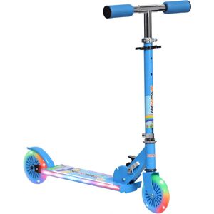 HOMCOM Kids Scooter with Lighting and Music - Adjustable, Foldable for 3-7 Years - Blue HOMCOM Kids Scooter with Lighting and Music - Adjustable, Foldable for 3-7 Years - Blue
