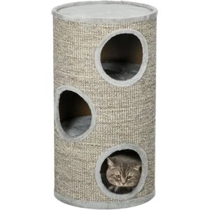 PawHut Cat Tree - Light Grey Multi-Tier Climbing & Lounging PawHut Cat Tree - Light Grey Multi-Tier Climbing & Lounging
