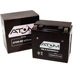 Atom AGM Motorcycle Battery - 12V, 14Ah - Universal Fit Atom AGM Motorcycle Battery - 12V, 14Ah - Universal Fit