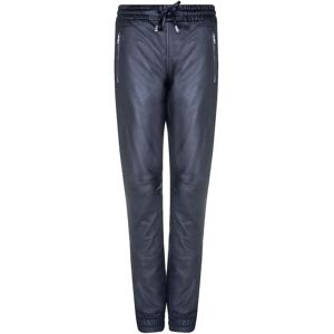 Infinity Leather Dames Nappa Zwarte Lederen Joggers - Taille Hoog Infinity Leather Dames Nappa Zwarte Lederen Joggers - Taille Hoog