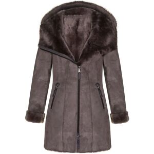 Infinity Leather Antioch Merino Hooded Coat - Taupe - Women Infinity Leather Antioch Merino Hooded Coat - Taupe - Women