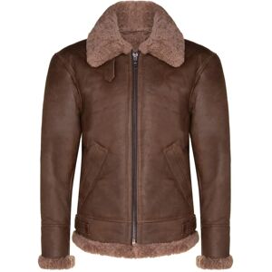 Infinity Leather Homme Veste Aviateur B3 Laine de mouton - Marron Taille 5xl - Publicité Infinity Leather Homme Veste Aviateur B3 Laine de mouton - Marron Taille 5xl - Publicité