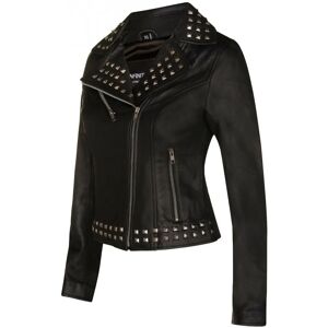 Infinity Leather Dames Leren Biker Jas - Zwart - Maat 14 UK Infinity Leather Dames Leren Biker Jas - Zwart - Maat 14 UK