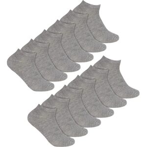 Sock Snob Womens 12 Pair Multipack Ladies Bamboo Trainer Breathable Socks - Grey - Size Uk 4-8 Sock Snob Womens 12 Pair Multipack Ladies Bamboo Trainer Breathable Socks - Grey - Size Uk 4-8