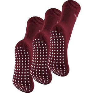 Thmo Fleece Slipper Socks - 3 Pairs Deep Fuchsia - Indoor Thermal Thmo Fleece Slipper Socks - 3 Pairs Deep Fuchsia - Indoor Thermal