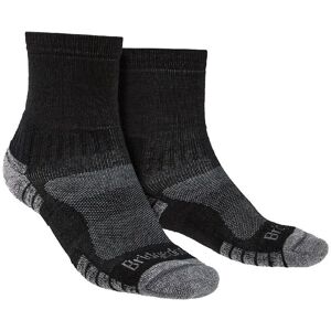 Bridgedale Mens Merino Wool Lightweight Socks - Black / Silver - UK 9-11 - Socks Bridgedale Mens Merino Wool Lightweight Socks - Black / Silver - UK 9-11 - Socks