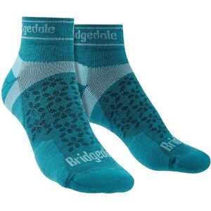 Bridgedale Womens Merino Wool Trail Running Socks - Teal - Ultralight - Sport Bridgedale Womens Merino Wool Trail Running Socks - Teal - Ultralight - Sport