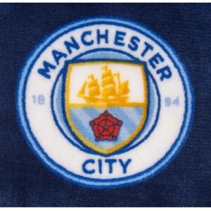 Manchester City FC - Boys Hooded Fleece Dressing Gown Manchester City FC - Boys Hooded Fleece Dressing Gown