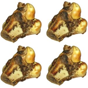 YöL Pack Of 4 Roast Knuckle Bone Buffalo Beef Flavor Large Dog Chew Treat - Dog Treat YöL Pack Of 4 Roast Knuckle Bone Buffalo Beef Flavor Large Dog Chew Treat - Dog Treat