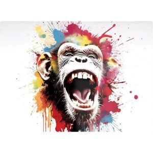 WRT Ltd - Crazy Monkey Face - Glass - Chopping Board WRT Ltd - Crazy Monkey Face - Glass - Chopping Board
